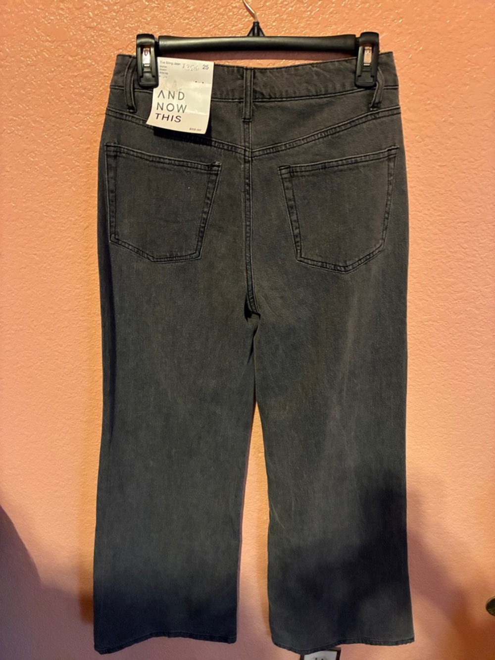 AND NOW THIS Black Wide-Leg Jeans with Stud Accents - Picture 5 of 8